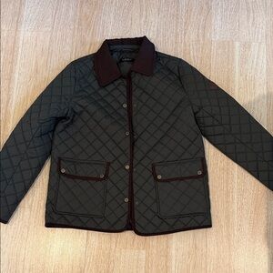 Ralph Lauren Quilted Jacket with Brown Accents